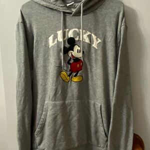 Lucky Brand Gray Mickey Mouse Hoodie